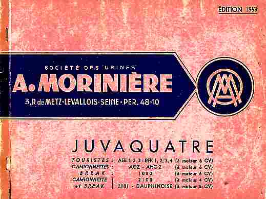 CATALOGUE MORINIERE