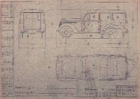 plan d'encombrement d'un break type R2100 ou R 2101