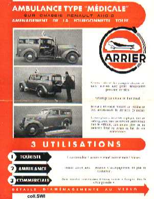 Transformation en ambulance par Carrier