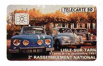Telecarte du Car Occitan 1991